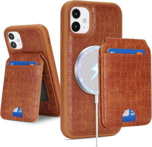 Vista 18 de Havaya Funda compatible con iPhone 11, cartera MagSafe con tarjetero - Funda magnética desmontable 2 en 1 - Ranuras para tarjetas de crédito