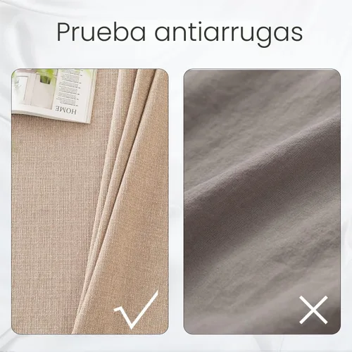 Vista 4 de BALCONY & FALCON Rectangle Table Cloth Waterproof Beige 63"x47" Mantel rectangular lavable resistente a las arrugas para comedor, fiesta, cocina