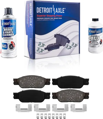 Vista 13 de Detroit Axle - Pastillas de freno traseras para Toyota Prius 2012-2015 Prius Plug-In 2017-2018 Corolla iM 2016 Sion iM 2011-2017 Lexus CT200h