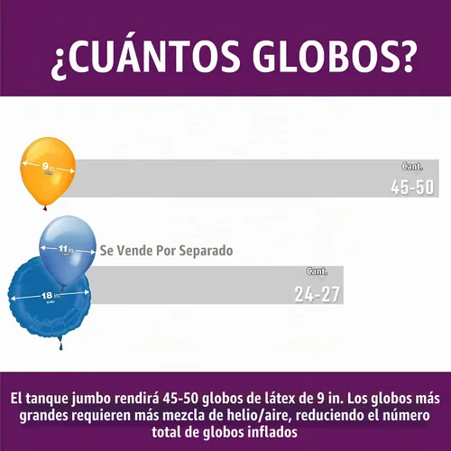 Vista 4 de Tanque de helio para globos en casa, 50 globos y cinta blanca, 12 pesos de globos negros, más herramienta de atar globos