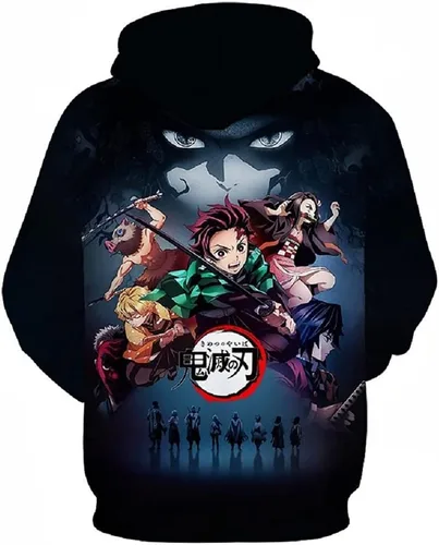 Vista 2 de Sudadera con capucha unisex de anime con estampado 3D para cosplay, sudadera sin botones para adultos y jóvenes
