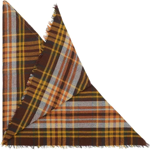 Vista 3 de American Trend Bufandas para mujer, bufanda triangular de invierno, bufanda clásica a cuadros, bufanda cálida, bufandas suaves, chal de punto