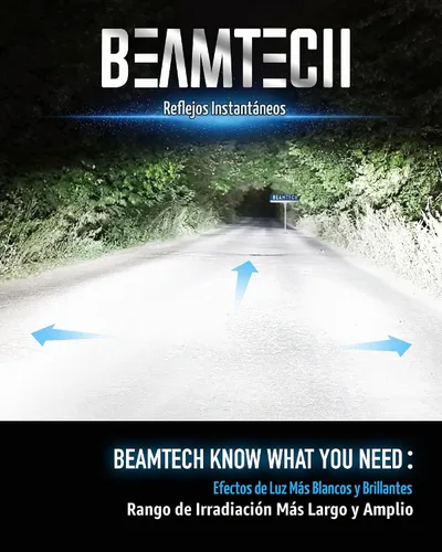 Vista 2 de BEAMTECH Bombilla, H8 H9 Bombilla Antiniebla 6500K Blanca H11 Bombilla Antiniebla Para Atv, Luces Accesorias Para Motos Deportivas