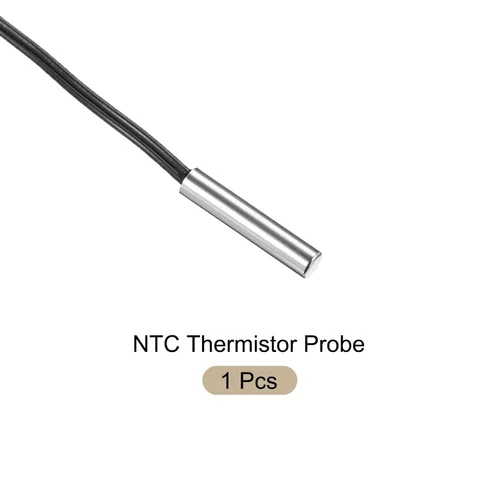Vista 5 de Sonda de termistor NTC 100K 1.6ft Sonda de sensor de temperatura de acero inoxidable impermeable, [para transmisor digital de temperatura]