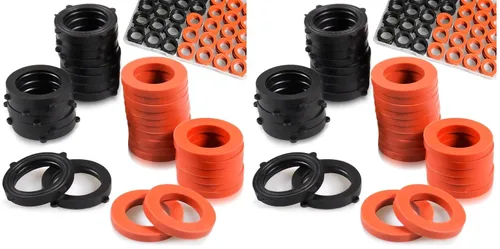 Vista 12 de ZDBB 1000 piezas 18 tamaños Kit de juntas tóricas + Kit surtido de 18 tamaños de arandelas de goma para fontanería, grifos, tubería de agua