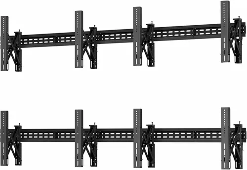 Vista 9 de J-Tech Digital Kit de montaje en pared para TV de 1 x 2, se adapta a 2 pantallas de 37 a 65 pulgadas con brazos ajustables de inclinación