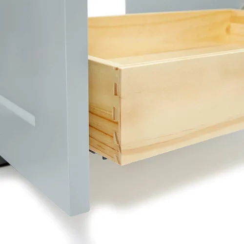 Vista 7 de ARIEL Personalizar Taylor - Tocador de baño de 72 pulgadas, madera maciza, puertas y cajones de cierre suave, color gris