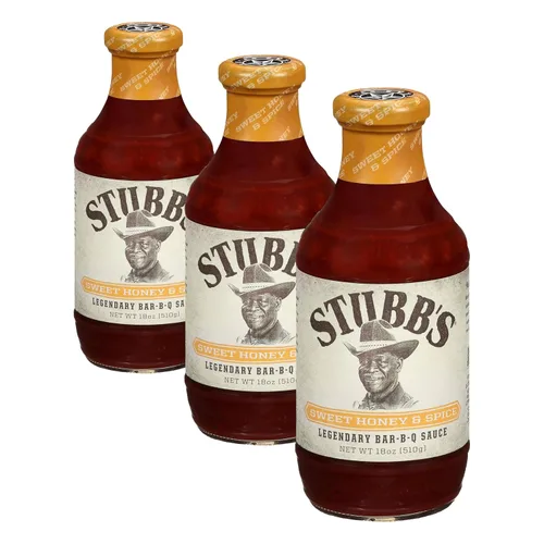 Vista 14 de Stubb's Salsa BBQ de miel dulce y especias, 18 onzas