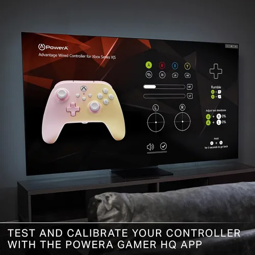 Vista 8 de PowerA Advantage Wired Controller for Xbox Series XS - Pink Lemonade, Xbox Controller with Detachable 10ft USB-C Cable, Mappable Buttons, Trigger