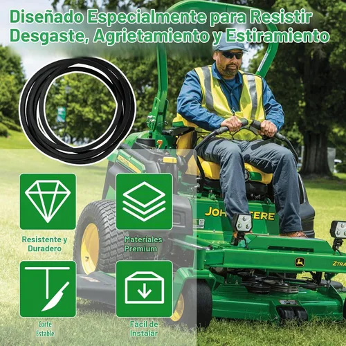 Vista 4 de Cinturón de cubierta de 48 pulgadas GX26422 para cortacésped John Deere