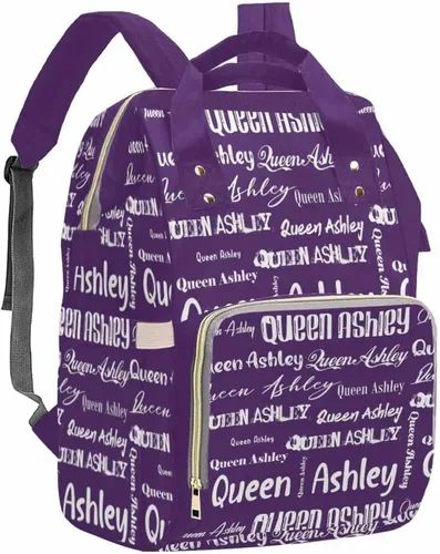 Vista 30 de Artsadd Bolsos para pañales personalizados con nombre, mochila monograma, regalos para baby shower, pattern 01, Tamaño único, Mochilas Daypack