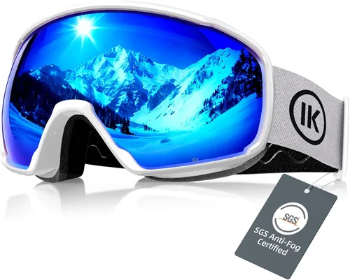 Vista 16 de Innerking OTG - Gafas de esquí aprobadas por SGS, para usar sobre gafas de nieve, snowboard, invierno, antivaho para adultos, jóvenes, hombres