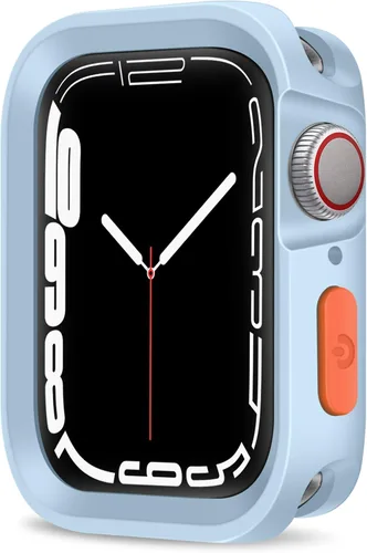 Vista 13 de Estuche Resistente Compatible con Apple Watch Case 41mm 40mm Series 9/8/7/6/5/4/SE3/2/1, Funda Protectora Amortiguadora de TPU Flexible y Suave