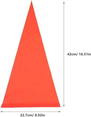 Vista 7 de Operitacx 5 banderas de seguridad para bicicleta sin poste, bandera de repuesto para remolque de bicicleta, bandera de seguridad para bicicletas a
