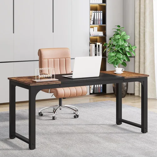 Vista 35 de Mesa para computadora Tribesigns moderna estilo sencillo para PC, portátil, estudio, moderna estación de trabajo para el oficina en casa