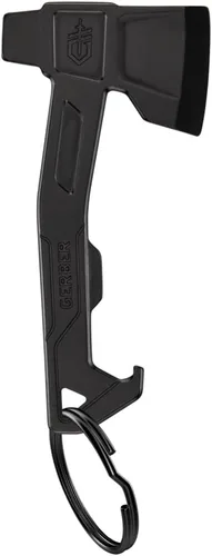 Vista 3 de Gerber Gear Llavero Hacha Multiherramienta 3 en 1, Se Engancha al Bolsillo o Llavero con Abrebotellas, Destornillador de Cabeza Plana, Abridor