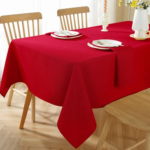 Vista 8 de SASTYBALE Juego de 4 servilletas de lino sintético, sin arrugas, lavables, de tela suave, texturizada, para comedor, cena, fiesta, boda, vacaciones