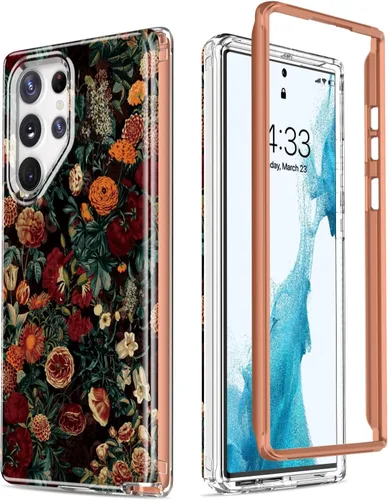 Vista 29 de Esdot Funda para Samsung Galaxy S23 Ultra, Grado Militar que Pasa Prueba de Caída de 21 pies, Cubierta Resistente con Diseños de Moda para Mujeres