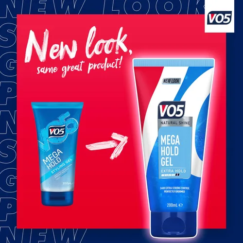 Vista 3 de VO5 Gel de peinado Mega Hold (6.8 fl oz)
