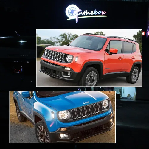 Vista 9 de Kit de lámparas de marcador lateral LED blanco con lente ahumada, compatible con Jeep Renegade 2014, 2015, 2016, 2017, 2018, 2019, 2020, 2021, 2022
