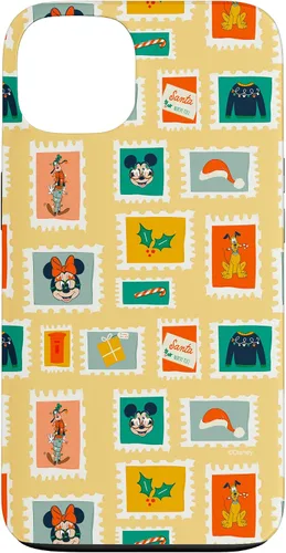 Vista 7 de iPhone 16 Disney Mickey & Minnie Mouse Holiday Christmas Santa Stamps Case