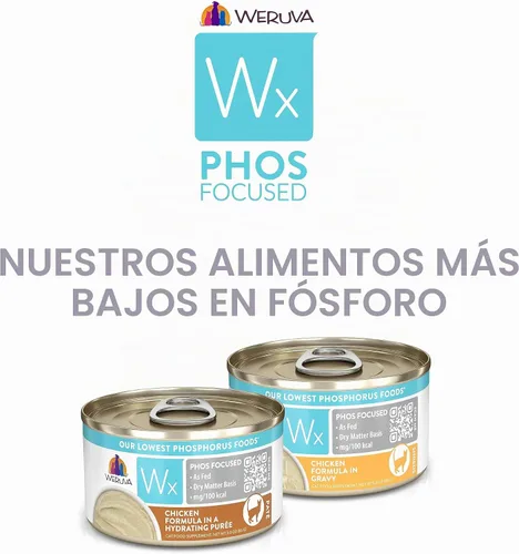 Vista 8 de Weruva Wx Phos Focused, paquete variado de fórmulas de pollo, lata de 3 onzas (paquete de 12)