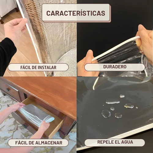Vista 5 de Evelots Funda para silla de comedor/cocina, 2 unidades, vinilo de PVC transparente resistente, sin polvo, derrames, pelo de mascotas, garras