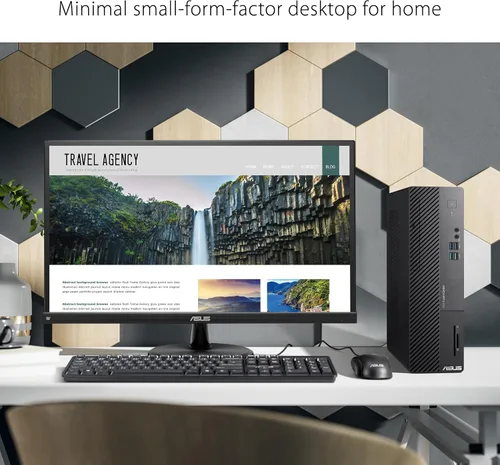 Vista 5 de ASUS ExpertCenter D5 - PC de escritorio con factor de forma pequeño, Intel Core i5-13400, 8 GB de RAM DDR4, SSD PCIe de 512 GB, Windows 11 Pro