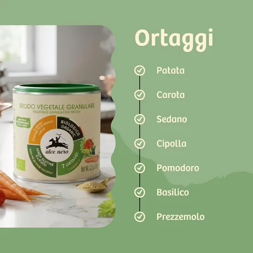 Vista 4 de Brodo Vegetale Granulare Biografía