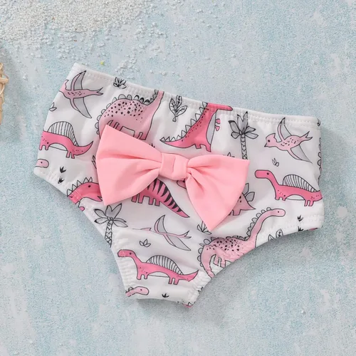 Vista 6 de Conjunto de traje de baño de dos piezas con borlas para bebés y niñas pequeñas