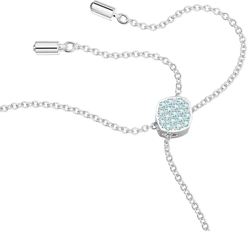 Vista 3 de SWAROVSKI Pulsera Lilia, mariposa, cristal azul, acabado de rodio, Latón Cristal, Sin gemas.