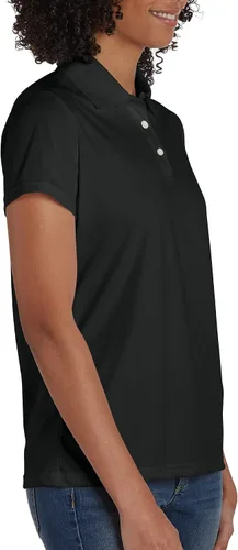 Vista 3 de Hanes Cool DRI - Camiseta tipo polo deportivo para mujer, absorbe la humedad, para mujer