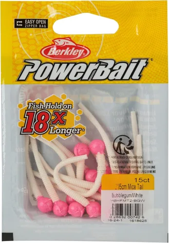 Vista 3 de Berkley PowerBait Floating Mice Tails Fishing Soft Bait (1)