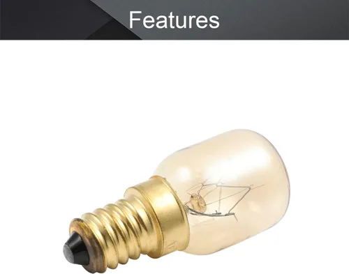 Vista 4 de Othmro 1 bombilla de microondas 220-240 V 220 bombilla de microondas E14, 2700 K cálido horno bombilla reemplazo electrodoméstico, incandescente