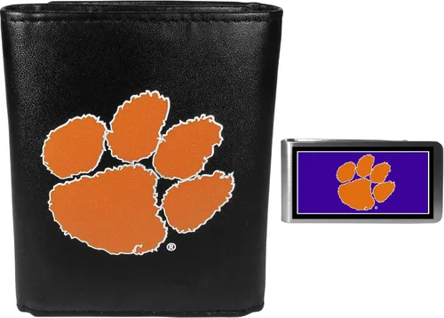Vista 7 de Siskiyou Sports NCAA Unisex Tri-fold Wallet & Color Money Clip