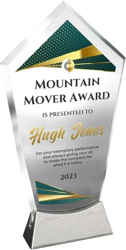 Vista 9 de Placa de vidrio personalizada de 9 1/4 pulgadas, placa personalizada como premios y trofeos, placas de vidrio para premios como jubilación