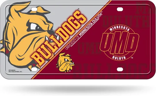 Vista 24 de NCAA etiqueta de metal para auto, negro