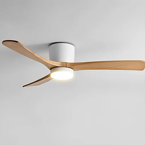 Vista 10 de Ventilador de techo gris de 36 pulgadas con luz, montaje empotrado para dormitorio y sala de estar