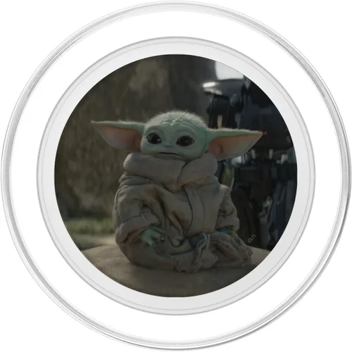 Vista 2 de Star Wars The Mandalorian the Child on Seeing Stone PopSockets PopGrip: agarre intercambiable para teléfonos y tabletas PopSockets MagSafe PopGrip