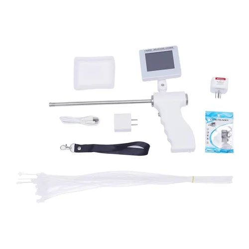 Vista 3 de Kit de inseminación artificial para perros, pistola de inseminación visual para ganado, pantalla ajustable, rotación de 360°, instrumento