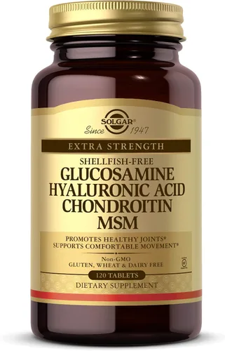 Vista 12 de Solgar tabletas de Glucosamina de ácido hialurónico condroitín sulfato MSM (sin ostras), SF0018977, 1, 1