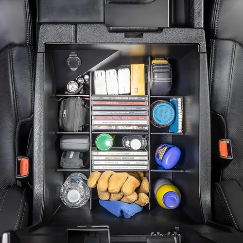 Vista 5 de Vehicle OCD - Divisor de consola central y organizador de bandejas para Toyota Tundra (2014-2021) - Fabricado en Estados Unidos