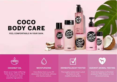 Vista 4 de Victoria's Secret Pink Coco Scrub Wash con aceite de coco