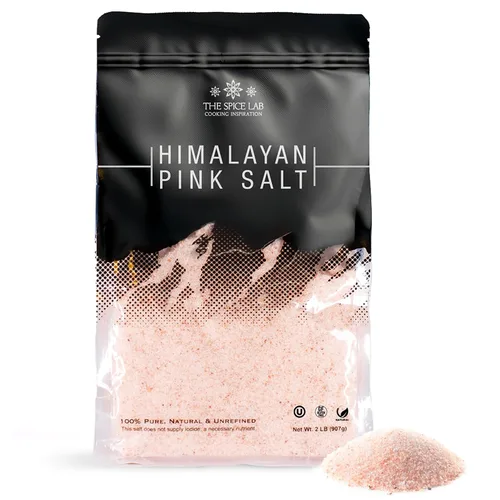 Vista 11 de The Spice Lab Sal del Himalaya – Gruesa 1 libra – La sal rosa del Himalaya es rica en nutrientes y minerales para la salud – Cristal puro gourmet