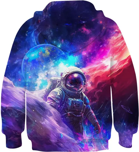 Vista 2 de TUONROAD 6-16 Year Boys & Girls 3D Printed Fashion Pullover Sweatshirts Novelty Pattern Hoodies