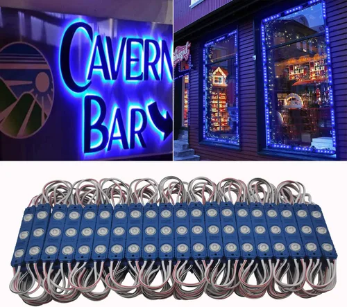 Vista 12 de Módulo LED, 20 piezas, 3 m (9.8 pies) 2835 SMD, 150 lúmenes por módulo LED, IP65, luz decorativa impermeable para inflables navideños, letras