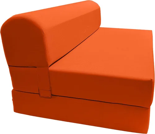 Vista 53 de D&D Futon Furniture. Silla plegable de espuma, sofá de estudio, colchón de espuma plegable para invitados (6 x 24 x 70 pulgadas, negro)