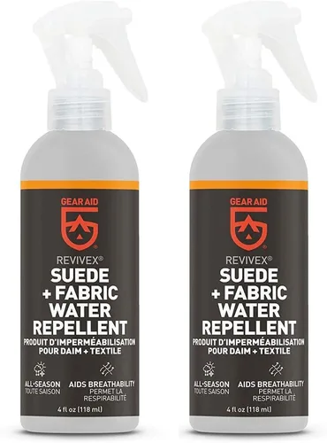 Vista 7 de GEAR AID Revivex Nubuck Suede Protector and Fabric Water Repellent for Waterproof Breathable Shoes and Boots, 4 fl oz