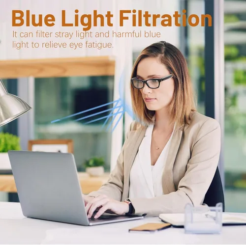 Vista 5 de Gafas inteligentes Bluetooth para hombres y mujeres con lentes anti luz azul y altavoces abiertos