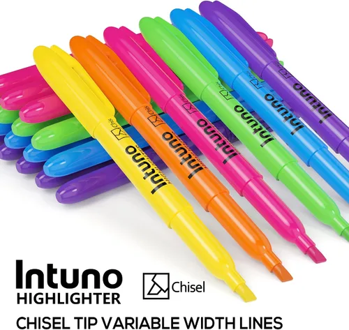 Vista 5 de Resaltadores de colores surtidos, 120 unidades, punta de cincel, adecuados para suministros de oficina, suministros escolares y artículos esenciales